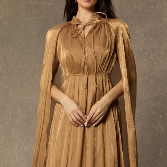 Elegant Brown Women's Dress - Picture 5 of 11